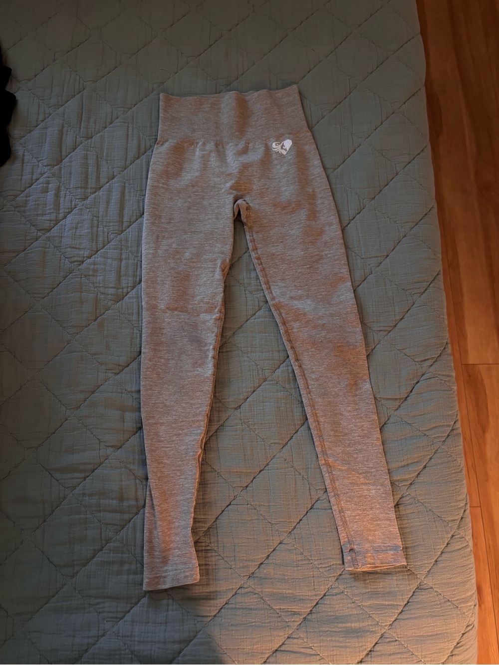 Girls' Gray High-Waist Leggings
